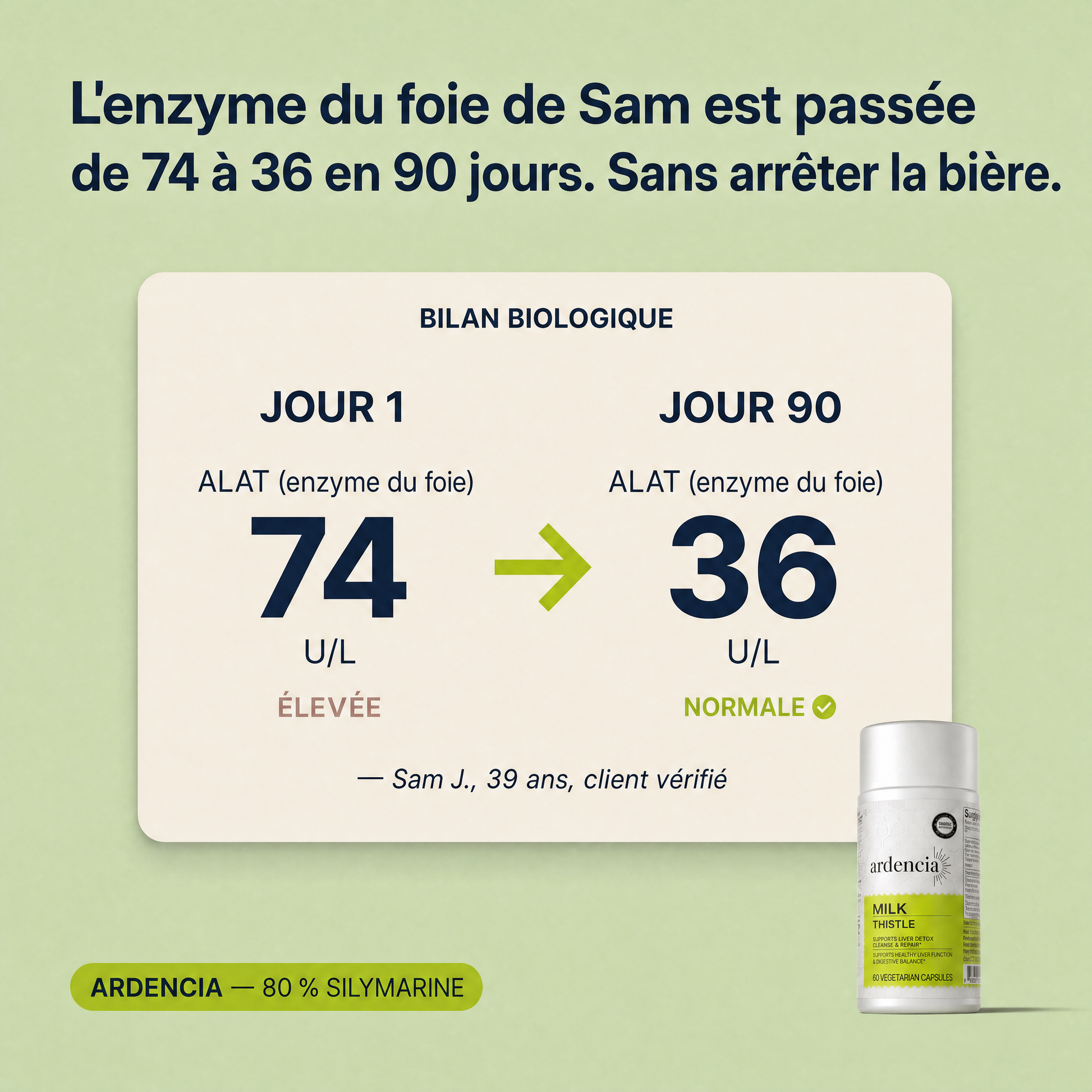 Flacon Ardencia — mise en scène
